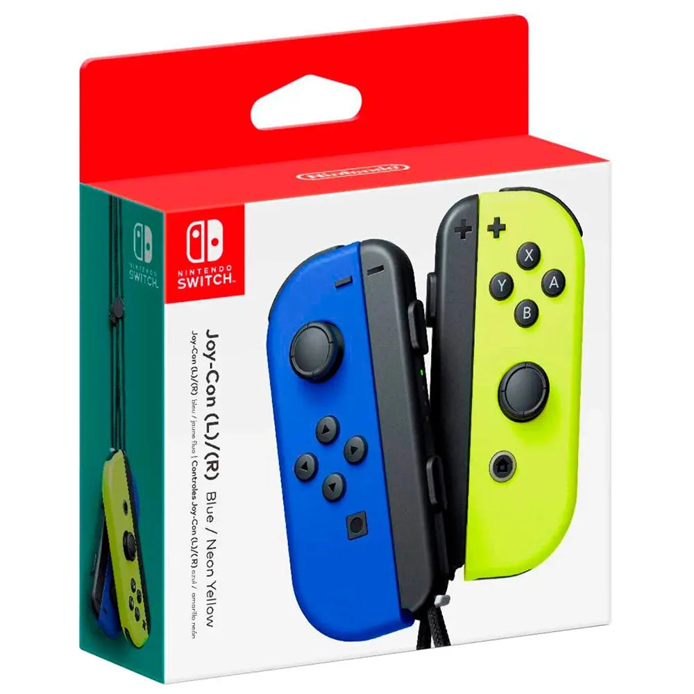 Controller Joy Coppia Nintendo Switch Wireless Blu Scuro / Giallo Fluo  Mediaeuro